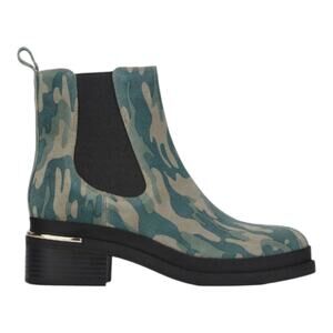 Kenneth Cole Suede Levon Leather Camouflage Chelsea Boots Size 7 New